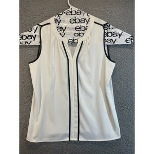 Calvin Klein‎ CamisoleWhite with black  Stiching Women's S/Ch/P